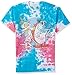 Nickelodeon Men's Ren and Stimpy Short Sleeve Graphic T-Shirt, Red and Stimpy Tie Dye, L