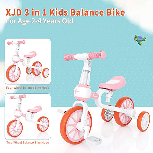 XJD 7 in 1 Toddler Bike with Push Handle,tricycles for 1 to 3 Years Old