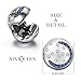NinaQueen Christmas Charm Gifts for Daughter 925 Sterling Silver Starry Sky Star Moon Stopper Clasp Bead for Pandöra Bracelet Necklace Birthday Anniversary Jewelry Gift For Wife Mom Sister