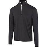 Greg Norman Men's Leaderboard 1/4 Zip Stretch Golf Pullover Black M
