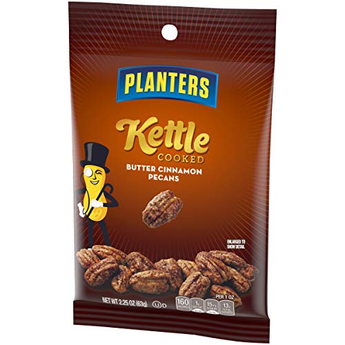 Planters Kettle Cooked Pecans OntheGo 2.5oz Packets (18 ct Pack, 3
