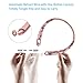 Bluetooth Headphones Bluenin Wireless Headphones Neckband Retractable Earbuds Noise Cancelling Stereo Headset Sport Earphones with Mic (Rose Gold)