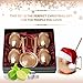 Copper Mugs Moscow Mule-Gift Set Of 4- By B.WEISS Handmade Hammered Copper Cups 100% Pure Copper Comes in an elegant gift box+Bonus: 4 copper straws+4 copper coasters