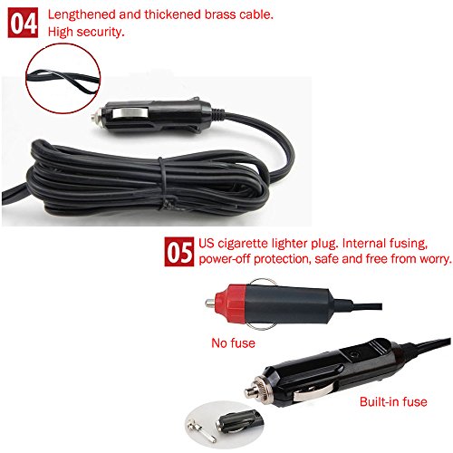 Bluecookies 12V Portable Car Heater Cooler Defroster Fan Plug into