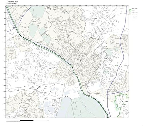 Trenton Zip Code Map Zip Code Wall Map Of Trenton, Nj Zip Code Map Laminated: Amazon.com: Office  Products