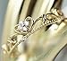 Gieschen Jewelers Clover Tiara 18K Rose/White Gold-Plated CZ Crystal Dainty Ring