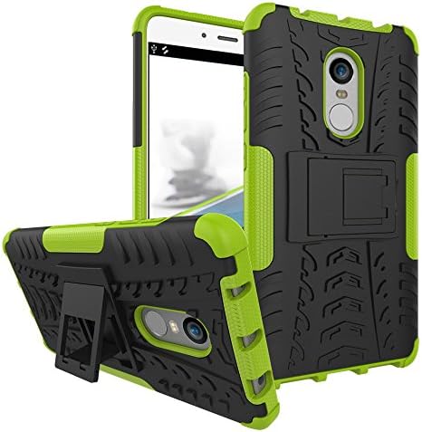 Redmi Note 4 Case, Nicelin Hard PC Material Cover and Silicone Inner Holder 2 in 1 Kickstand Case for Xiaomi Redmi Note 4 (Green)
