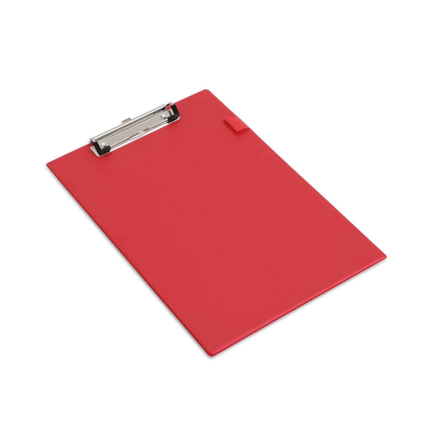 Rapesco A4 Foolscap Single Clipboard - Red (Pack of 10)