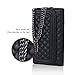 Bosam mini cute Iphone 6 6s crossbody case with chain strap and cosmetic Mirro (Black)