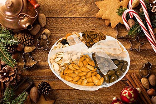 Holiday Gift Freshly Roasted Nuts, Delicious Salted Almonds, Buttery Cashews, Tasty Pistachios, Savory Mixed Nuts, Chocolate Covered Almonds, Walnuts, Pecans. (2 LBS)