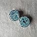 Pair - Obsidian Glass Essential Oil Ear Plugs Organic Handmade Ceramic double-flared body jewelry