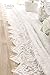 Ling's moment White Lace Tablecloth 60x120 Inches Wedding Table Runner Overlay Rustic Boho Wedding Reception Table Decor