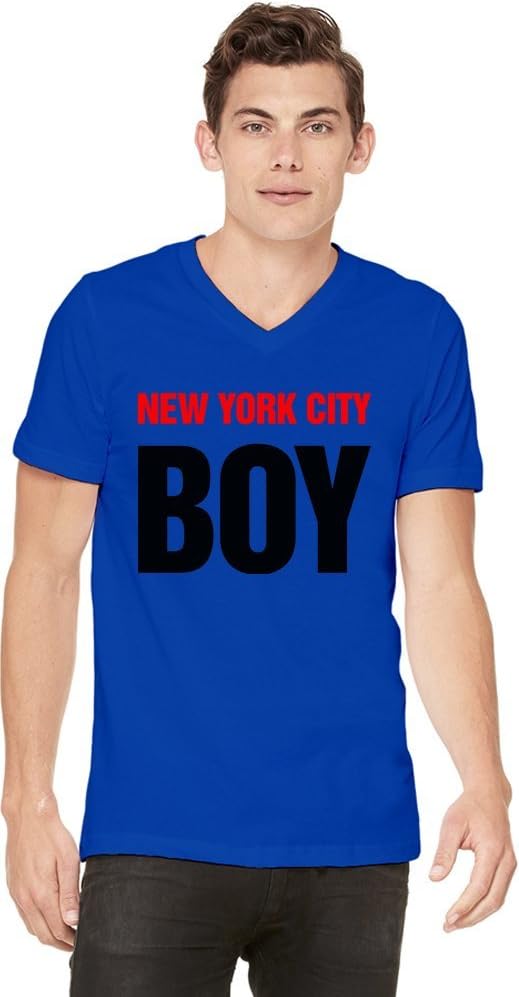 New York City Boy As Worn By Wiz Khalifa Mens V-neck T-shirt