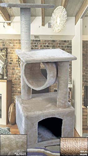 36" New Style Cat Kitty Tree Scratcher Play House Condo Furniture Toy Bed Post House (Beige) by HIDING