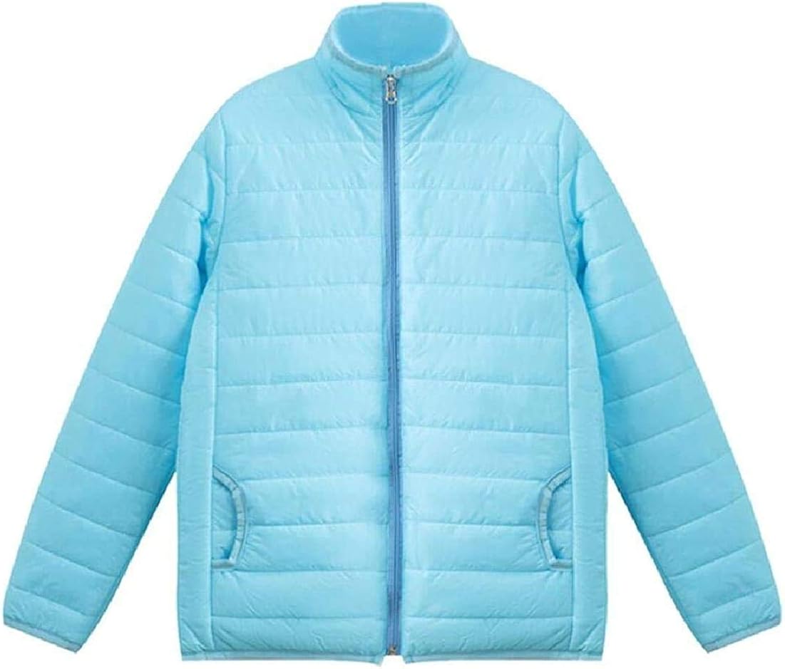 Jghsxdhg Women Padded Quilted LongSleeve Loose Fit Zipper Light Weight