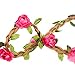 Polytree 8pcs Boho Style Flower Women Girls Hair Band Headband Festival Party Wedding