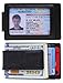 Money Clip, Front Pocket Wallet, Leather RFID Blocking Strong Magnet thin Wallet (one size, Crosshatch Black)