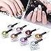 Nail Powder WENIDA 8 Jar Premium Chrome Mirror Laser Synthetic Resin Powder Manicure Art Decoration With 8pcs Eyeshadow Sticks
