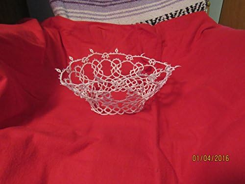 1 Hand Tatted Crown (Jesus/Bride) 100% Cotton White Medium