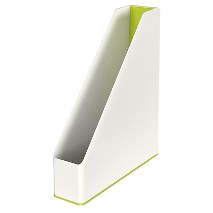 Leitz, Stehsammler, A4, Weiß/Metallic Grün, WOW, 53621064