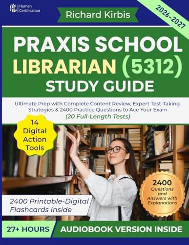 Praxis School Librarian (5312) Secrets Study Guide: Exam Review