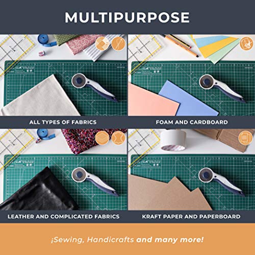 La Canilla Rotary Cutter for Fabric Cutting Wheel 45mm Roller Cutting