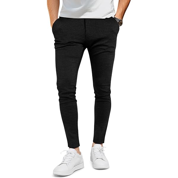 penguin slim fit dress pants Men's Performance Charcoal Dress Pants (Tailored & Trim Slacks) – Twillory main image 0