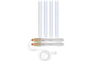 EBIEFLY 4Pcs Diatomite Drying Stick Moisture Absorbing Stick Cleaning Water Absorption Rod Diatomaceous Earth Desiccant Home Kitchen, Clothing/Lab Supplies with 1x Heater Warmer Stick