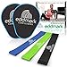 EddMark Professional Core Exercise Sliders - Dual Sided Gliding Discs Set of 2 - Resistance Bands Set of 3 - Home and Gym Fitness Equipment for Abs and Full Body Exercises