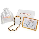 Baltic Amber Teething Necklace for Babies (Unisex)(Multi Color) - Anti Inflammatory,Teething and Drool Reducing Properties - Certified High Quality Beads