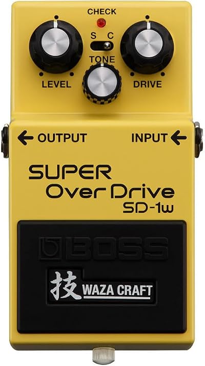BOSS SD-1W Super Overdrive Waza Craft Pedal Analog Circuitry Japan