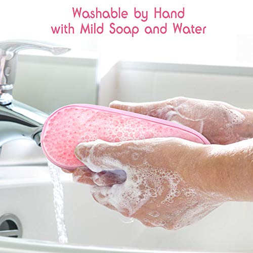 Gel Eye Mask, Hot Cold Therapy for Puffy Eyes, Dark Circles, Migraines, Headache Pain Relief, Adjustable Strap, Soft Fabric, Reusable, Soft Fabric Backing