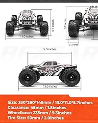 BEZGAR HM121 1:12 Scale RC Truck - 4x4 Offroad