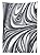 Apartment Decor Tablecloth Mix of White and Black Hallucinatory Surreal Liquid Marble Figures Graphic Image Dining Room Kitchen Rectangular Table Cover Grey