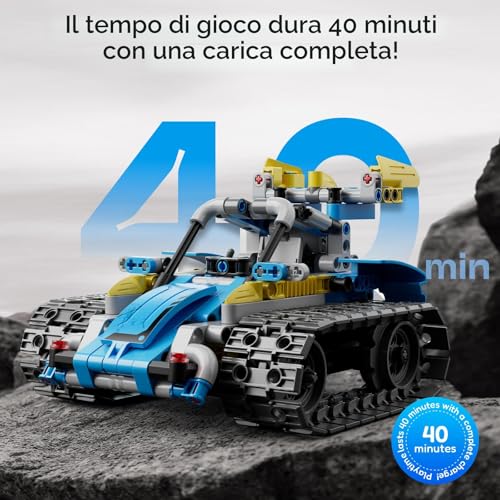 VEPOWER Technic Remote Control Robot for Kids,5 in 1 STEM RC Construction Toys with Programmable App, Educational Gift for Boys and Girls Age 6-12 (488 Pieces)