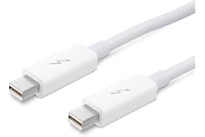 Thunderbolt 2 Cable Adapter Cord White Thunderbolt 2 Male to Male Connector 2M for Multimedia Monitor Data Cable