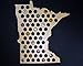 Minnesota Beer Cap Map MN - Authentic Maple Wood - Skyline Workshop - Easy to Hang - Great Christmas gift