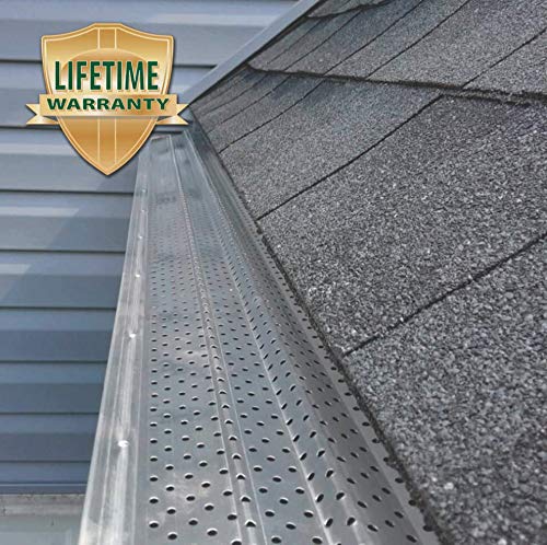 A-M Aluminum Gutter Guard 5" (15.5 Feet, Mill Finish)