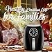 Habor Air Fryer, 4 Quart Hot Air Fryers Oven w/Programmable 7 Cook Presets for Air Frying, Roasting, Baking & Broiling, 1400W Air Cooker w/LED Touch Screen, Non-Stick Frying Pot