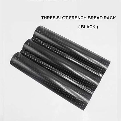 Veronivan Baguette Backblech Perforiertes Backblech Perforierte Welle Brotbackform 4 Gossen Antihaft Italienische Brotform Amazon De Garten