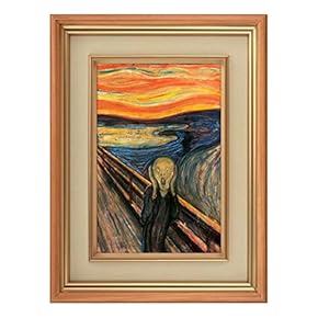 Creative 3D Visual Effect Wall Mural - The Scream by Edvard Munch - Peel & Stick Wall Decor - 32"x24"