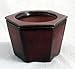 Self Watering Glazed Ceramic Pot - Red - 6 3/8" x 5 1/2"