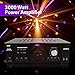 Pyle 3000 Watt Premium Home Audio Power Amplifier – Portable 4 Channel Surround Sound Stereo Receiver w/ Speaker Selector & Remote – For Amplified TV, Subwoofer Speakers, Theater & PA System – PT3300thumb 3