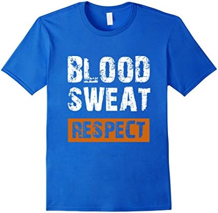Men's Blood Sweat Respect Tshirt Medium Royal Blue