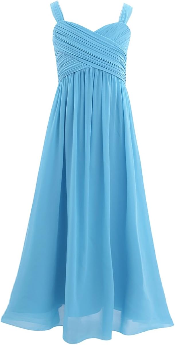 Mädchen Prinzessin Kleid Langarm - Chiffon Rüschenkleid Für Party & Hochzeit