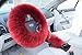 U&M 1 Set 3 Pcs Winter Warm Australia Pure Wool Sheepskin Soft Fluffy Handbrake Cover Gear Shift Cover Steering Wheel Cover 14.96