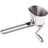 CUCUDAI Hand-Operated Stainless Steel Parsley Shredder Vegetable Cutter Manual Herb Grinder Chopper for Vegetable Spice Grate