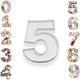 10”Cardboard Number Mache Chocolate Covered Strawberries Fillable Sweets Candy Container Box (White, 5)