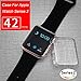 Langboom 50case-ch Apple Watch Screen Protector Ultra-Thin PC Hard Cover Full Coverage Clear Case for iWatch Series 2 - 42 mm - 2 Piece