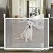 Accmor Magic Gate for Dogs, Portable Folding Pet Safety Gate Mesh Magic Gate for Dogs with Removable Hook, Pet Safety Enclosure Install Anywhere (White)